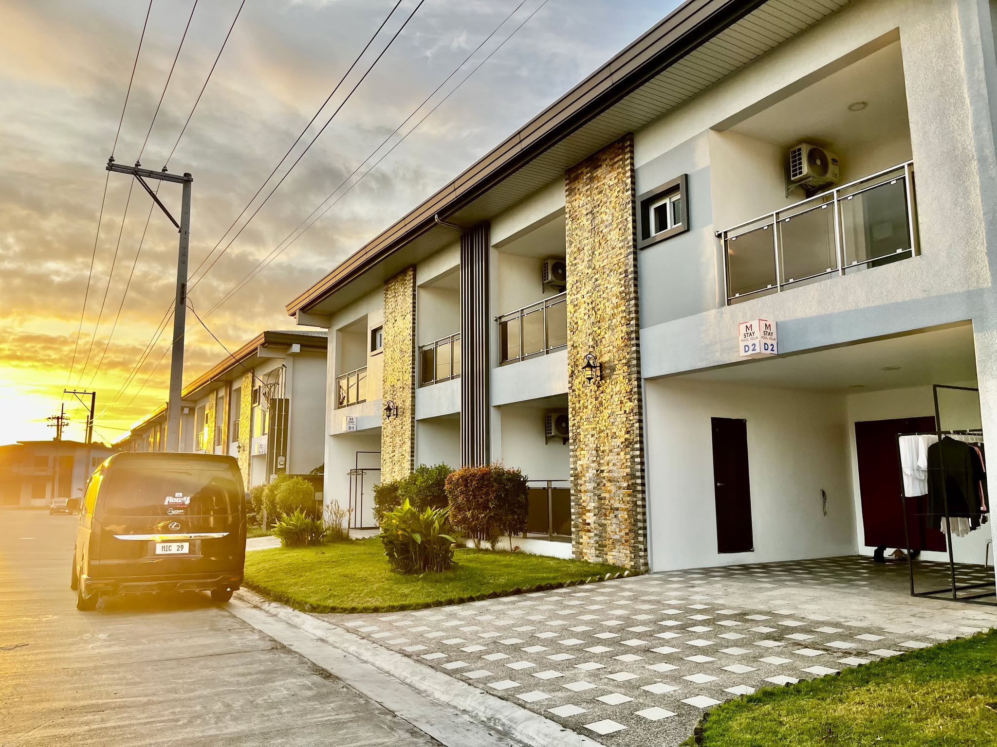 Beautifully illuminated by the sunset.